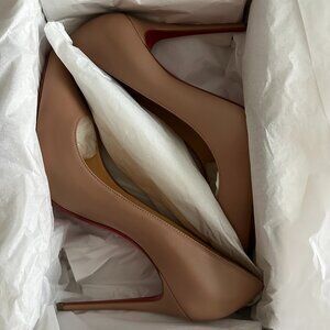 NWOT - Christian Louboutin Kate 100mm Napa Red Sole Pumps w/box Size: 39